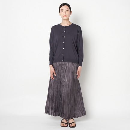 WASHER SATIN PLEATS SKIRT 詳細画像 ミディアムグレー 10