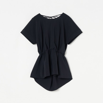 NATURAL STRETCH BACK SLIT BLOUSE