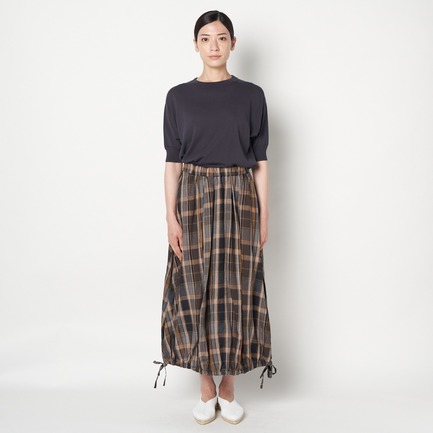 MADRAS LINEN  BALLOON SKIRT 詳細画像 オレンジ 1