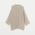 CRUNCHY LINEN TUNIC SHIRT 詳細画像