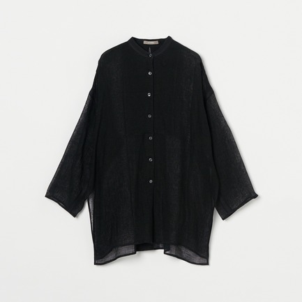 CRUNCHY LINEN TUNIC SHIRT