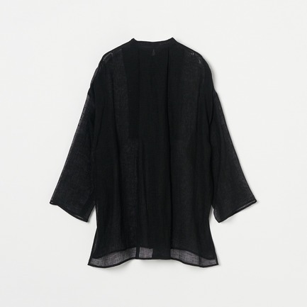 CRUNCHY LINEN TUNIC SHIRT 詳細画像 ブラック 1