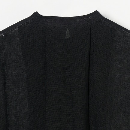 CRUNCHY LINEN TUNIC SHIRT 詳細画像 ブラック 3