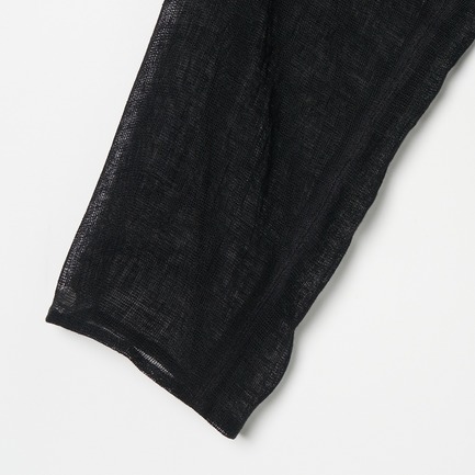 CRUNCHY LINEN TUNIC SHIRT 詳細画像 ブラック 4