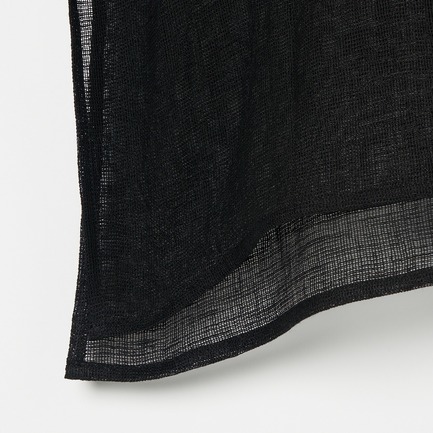CRUNCHY LINEN TUNIC SHIRT 詳細画像 ブラック 6