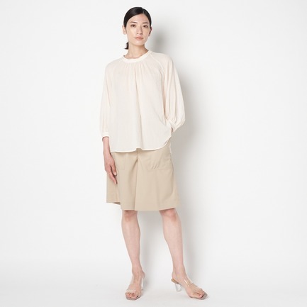 SEERSUCKER GATHER BLOUSE 詳細画像 ベージュ 4