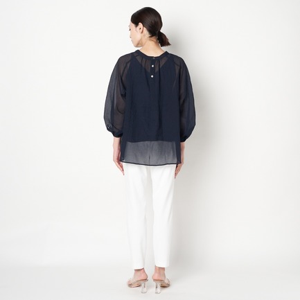 SEERSUCKER GATHER BLOUSE 詳細画像 ベージュ 9