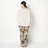 FANAGE LINEN BORT NECK BLOUSE 詳細画像