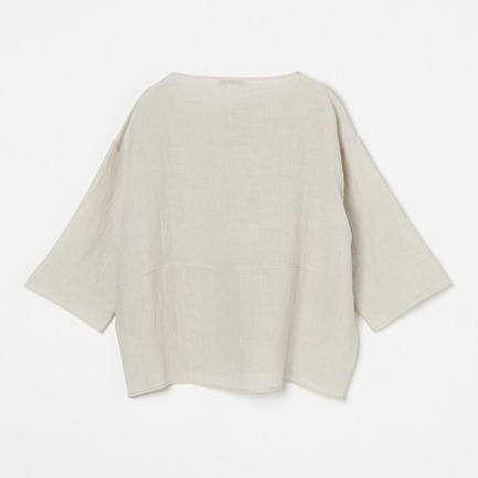 FANAGE LINEN BORT NECK BLOUSE 詳細画像 チャコールグレー 1