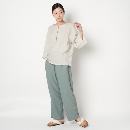 FANAGE LINEN BORT NECK BLOUSE 詳細画像 ベージュ 12