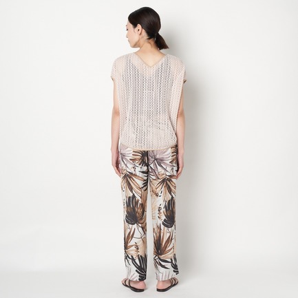 DEVEAUX BOTANICAL PRINT PANTs 詳細画像 ベージュ 3