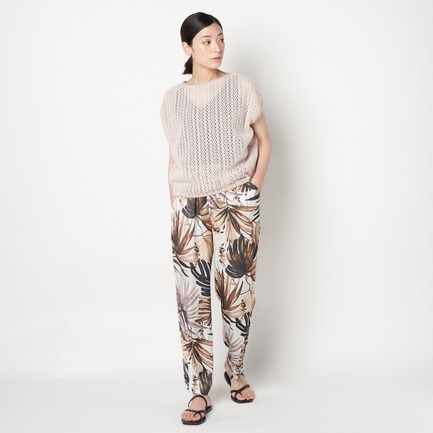 DEVEAUX BOTANICAL PRINT PANTs 詳細画像 ベージュ 5