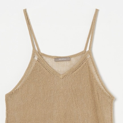 LINEN LOW GAUGE CAMISOLE 詳細画像 ベージュ 2