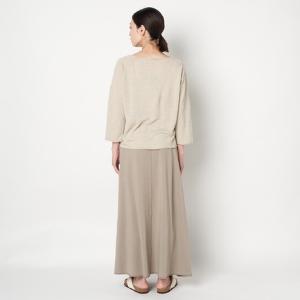 LINEN HIGH GAUVE V-NECK PULLOVER 詳細画像 ベージュ 3