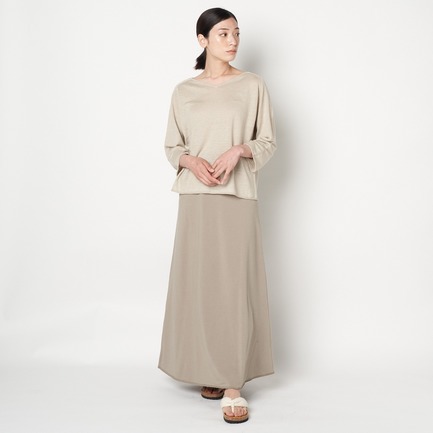 LINEN HIGH GAUVE V-NECK PULLOVER 詳細画像 ベージュ 4