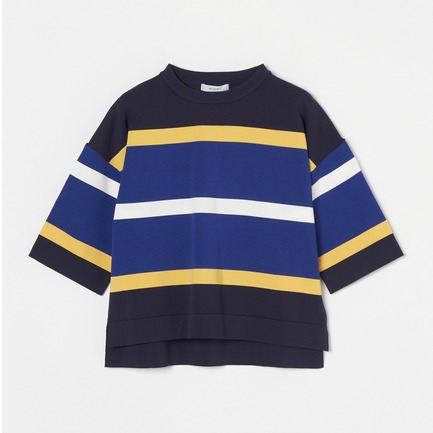 MULTI BODER CREW NECK TOPs