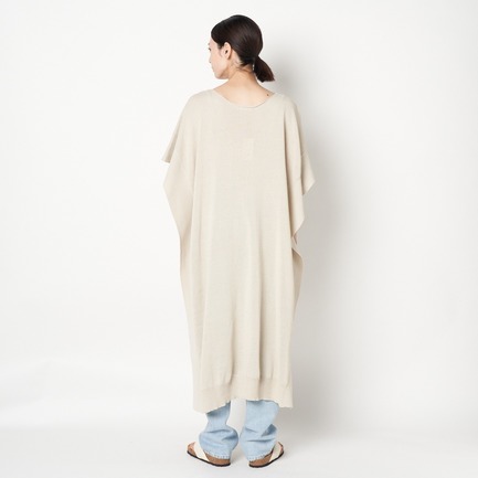 PAPER YARN KNIT PONCHO 詳細画像 ベージュ 8