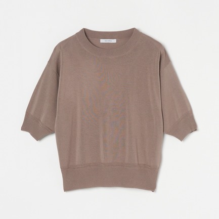 HIGH GAUGE COTTON HALF SLV TOPs 詳細画像 ベージュ 1