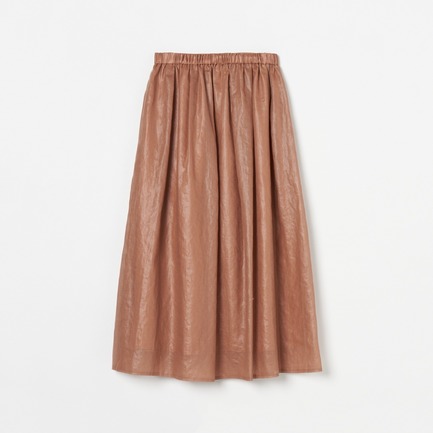 LEATHER BOIL GATHER SKIRT 詳細画像 テラコッタ 1