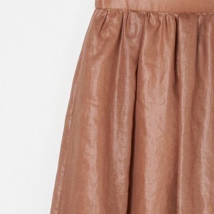 LEATHER BOIL GATHER SKIRT 詳細画像 テラコッタ 3