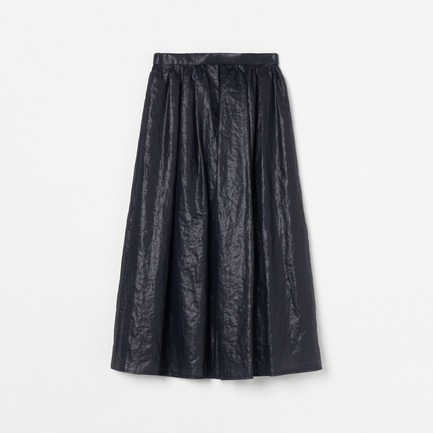 LEATHER BOIL GATHER SKIRT