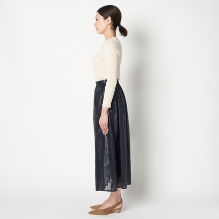 LEATHER BOIL GATHER SKIRT 詳細画像 テラコッタ 2