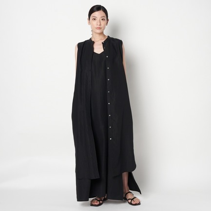 VINTAGE POPLIN MAXI DRESS 詳細画像 ブラック 11