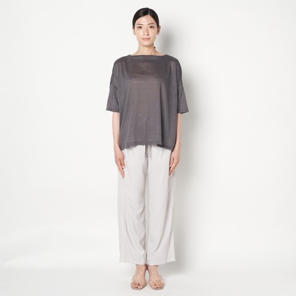 NATURAL LINEN CUT PULLOVER 詳細画像 チャコールグレー 6