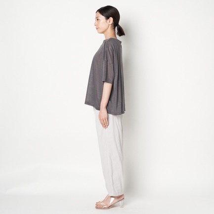 NATURAL LINEN CUT PULLOVER 詳細画像 チャコールグレー 7