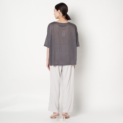 NATURAL LINEN CUT PULLOVER 詳細画像 チャコールグレー 8