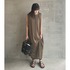 VISCOSE ASYMMETRY TUCK OP 詳細画像