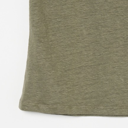 LINEN TANK TOP 詳細画像 カーキ 4