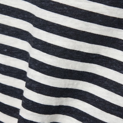 LINEN BORDER　N/S 詳細画像 ネイビー 5