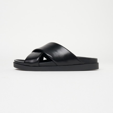 CROSS FLAT SANDAL 詳細画像 ブラック 1