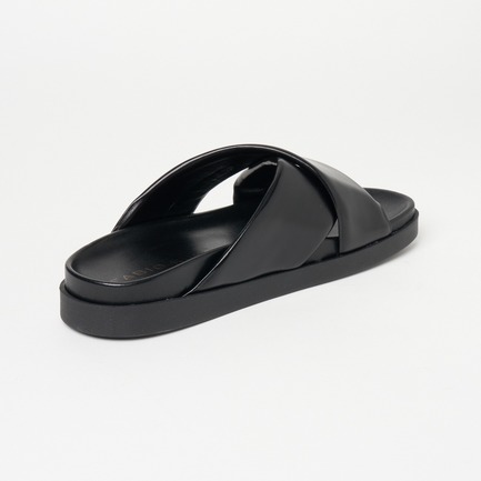 CROSS FLAT SANDAL 詳細画像 ブラック 2