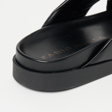CROSS FLAT SANDAL 詳細画像 ブラック 7