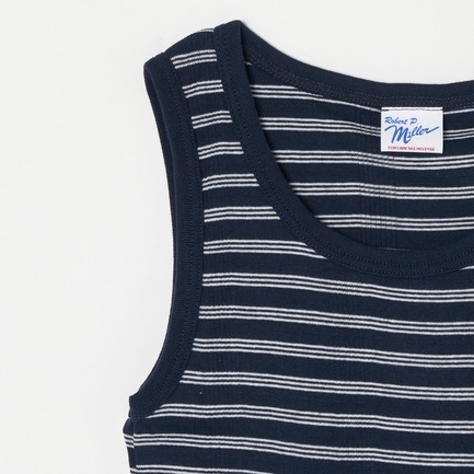 PANEL RIBBED TANK TOP 詳細画像 ネイビー 3