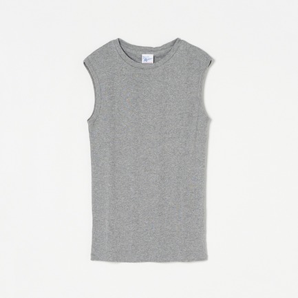 PANEL RIBBED C/N TANK TOP 詳細画像 ホワイト 1