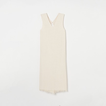 V-NECK FRINGE DRESS
