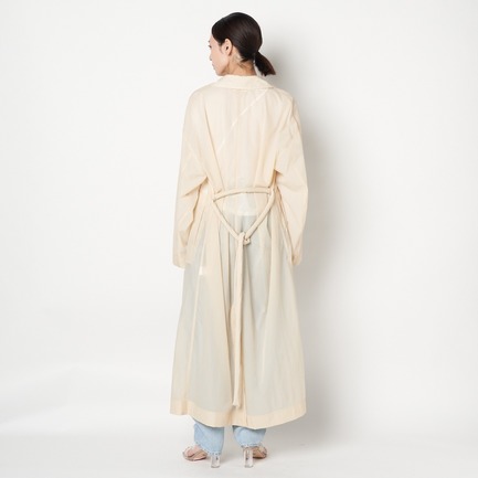 SHEER SINGLE TRENCH COAT 詳細画像 ベージュ 11