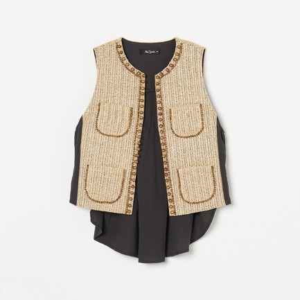 TOPS ROKIA WOODBEADS VEST