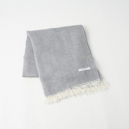 YARN DYED STOLE 詳細画像 ライトグレー 4