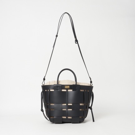 WOVEN MIDI SHOPPER 詳細画像 ブラック 4