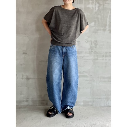 GLITTER DOLMAN SLEEVE TEE 詳細画像 ライトグレー 1