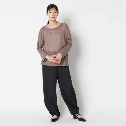 SHEER LONG SLEEVE TEE 詳細画像 ダークブラウン 8