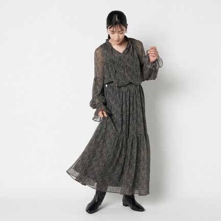 DEVEAUX PRINT SKIRT 詳細画像 レッド 1