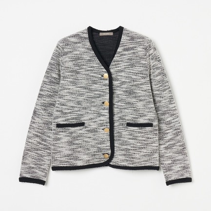 TWEED JERSEY JACKET