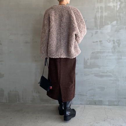 ECO FUR  JACKET 詳細画像 ダークブラウン 10