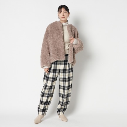 ECO FUR  JACKET 詳細画像 ダークブラウン 4