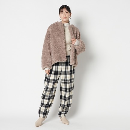 ECO FUR  JACKET 詳細画像 ベージュ 4